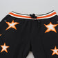 Dolce & Gabbana Black Orange Star Trousers Sport Pants