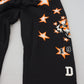 Dolce & Gabbana Black Orange Star Trousers Sport Pants