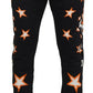 Dolce & Gabbana Black Orange Star Trousers Sport Pants