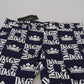 Dolce & Gabbana Blue Logo Print Cotton Chinos Shorts