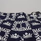 Dolce & Gabbana Blue Logo Print Cotton Chinos Shorts