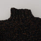 Dolce & Gabbana Brown Fatto A Mano Turtleneck Pullover Sweater