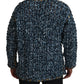 Dolce & Gabbana Blue Button Cardigan Fatto A Mano Sweater