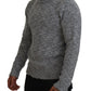 Dolce & Gabbana Gray Wool Knit Turtleneck Pullover Sweater