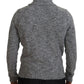 Dolce & Gabbana Gray Wool Knit Turtleneck Pullover Sweater