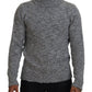 Dolce & Gabbana Gray Wool Knit Turtleneck Pullover Sweater