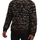 Dolce & Gabbana Brown Knitted Wool Fatto A Mano Sweater