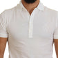 Dolce & Gabbana White Logo Short Sleeve Polo Shirt