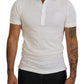 Dolce & Gabbana White Logo Short Sleeve Polo Shirt