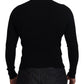 Dolce & Gabbana Black Half Zip Turtleneck Pullover Sweater