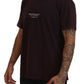 Dolce & Gabbana Bordeaux Crewneck Short Sleeve  T-shirt