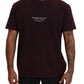 Dolce & Gabbana Bordeaux Crewneck Short Sleeve  T-shirt