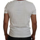 Dolce & Gabbana Cotton White Logo Print Crewneck T-shirt