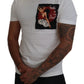 Dolce & Gabbana Cotton White Logo Print Crewneck T-shirt