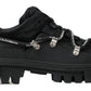 Dolce & Gabbana Black Trekking Derby Logo Sneakers