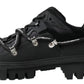 Dolce & Gabbana Black Trekking Derby Logo Sneakers