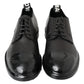 Dolce & Gabbana Black Leather Derby Dress Shoes