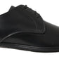 Dolce & Gabbana Black Derby Formal Dress Shoes