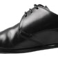 Dolce & Gabbana Black Derby Formal Dress Shoes