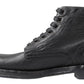 Dolce & Gabbana Black Horse Leather Perugino Boots