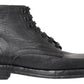 Dolce & Gabbana Black Horse Leather Perugino Boots