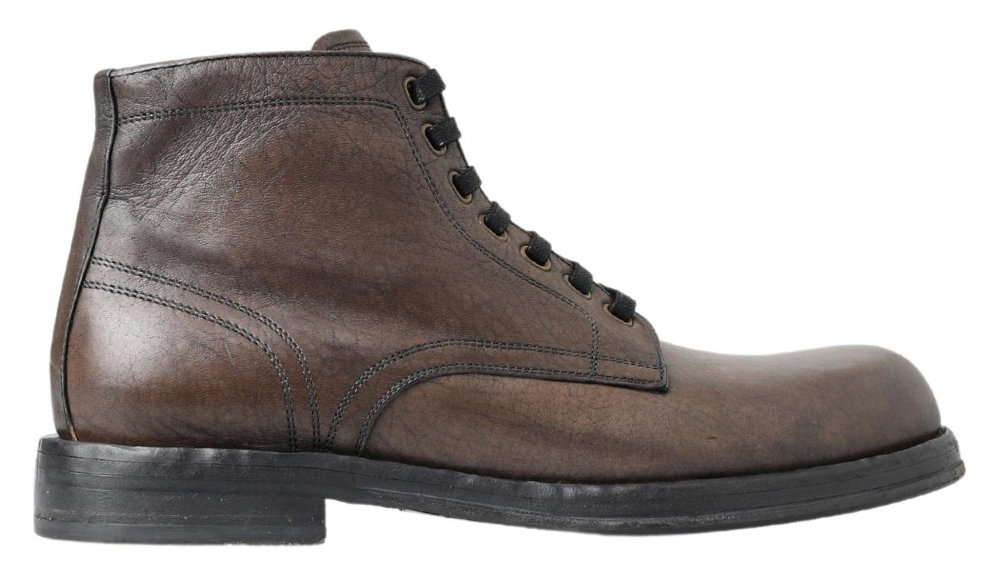 Dolce & Gabbana Brown Horse Leather Perugino Shoes