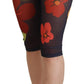 Dolce & Gabbana Black Floral Leggings Stretch Waist Pants