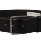 Dolce & Gabbana Elegant Black Leather Belt