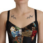 Dolce & Gabbana Elegant Floral Corset Top Blouse