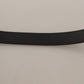 Dolce & Gabbana Black Calf Canvas Silver Tone Logo Metal Belt