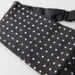 Dolce & Gabbana Black Silk Polka Waist Tuxedo Belt Cummerbund