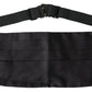 Dolce & Gabbana Black Men Wide Waist Silk Belt Cummerbund