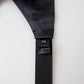 Dolce & Gabbana Black Men Wide Waist Silk Belt Cummerbund