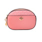 Michael Kors Jet Set Glam Tea Rose Leather Oval Crossbody Handbag Purse