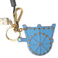 Dolce & Gabbana Multicolor Gold Tone Carretto Keychain Accessory Keyring