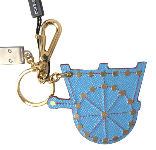 Dolce & Gabbana Multicolor Gold Tone Carretto Keychain Accessory Keyring