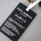 Dolce & Gabbana Black Silicone DG Logo Gold Brass Keychain