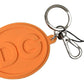 Dolce & Gabbana Orange Rubber DG Logo Gold Brass Metal Keychain