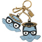 Dolce & Gabbana Blue Angel Leather Dominico Stefano Keyring Keychain