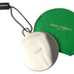 Dolce & Gabbana Green Calfskin Leather Round Logo Hand Mirror Holder