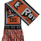 Dolce & Gabbana Multicolor Wool DG Royals Wrap Fringe Scarf