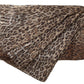 Dolce & Gabbana Brown Leopard Silk Shawl Wrap Foulard Scarf