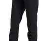 Dolce & Gabbana Black Wool High Waist Tapered Pants