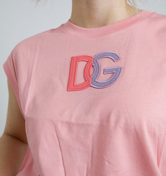 Dolce & Gabbana Pink DG Logo T-shirt