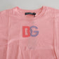 Dolce & Gabbana Pink DG Logo T-shirt