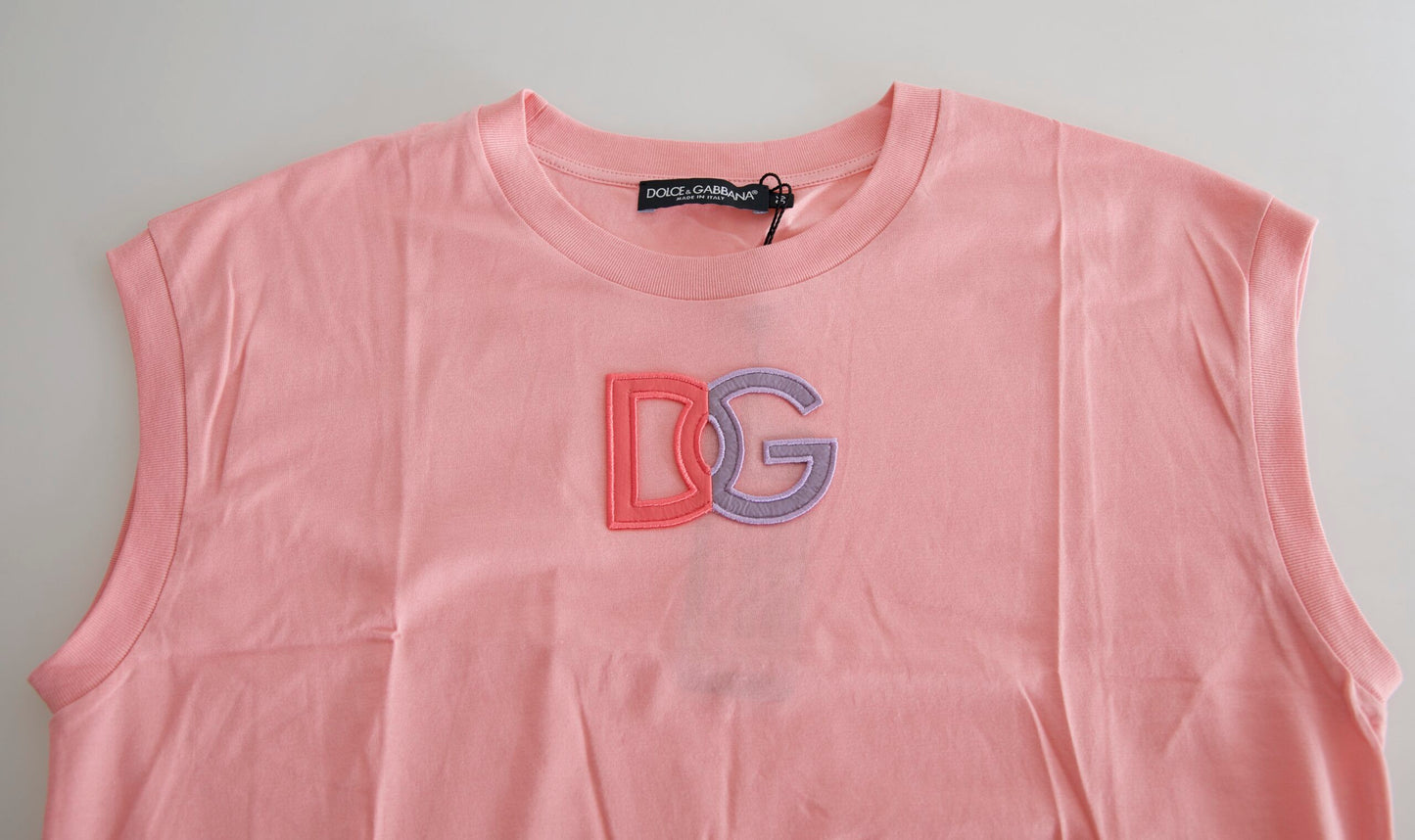 Dolce & Gabbana Pink DG Logo T-shirt