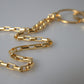 Dolce & Gabbana Gold Tone Brass Chain Link DG Logo Pendant Necklace