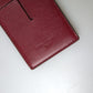 Dolce & Gabbana Red Leather Lanyard Logo Slim Card Holder Men Wallet