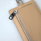 Dolce & Gabbana Beige Leather Lanyard Logo Card Holder Men Wallet