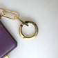 Dolce & Gabbana Purple Calf Leather Bifold Logo Card Holder Wallet